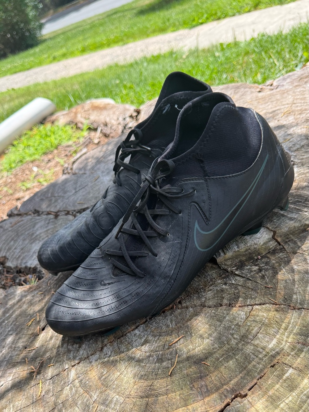 Nike Men's Phantom Luna 2 Pro Lace Up Athletic Soccer Cleats Blk Size:11